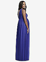 Rear View Thumbnail - Electric Blue Dessy Collection Maternity Bridesmaid Dress M431