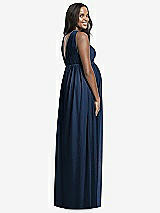 Rear View Thumbnail - Midnight Navy Dessy Collection Maternity Bridesmaid Dress M431