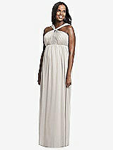 Front View Thumbnail - Oyster Dessy Collection Maternity Bridesmaid Dress M431