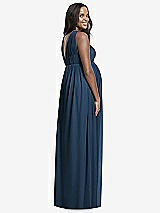 Rear View Thumbnail - Sofia Blue Dessy Collection Maternity Bridesmaid Dress M431