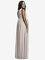 Rear View Thumbnail - Taupe Dessy Collection Maternity Bridesmaid Dress M431