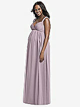 Front View Thumbnail - Lilac Dusk Dessy Collection Maternity Bridesmaid Dress M433