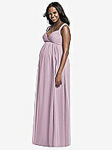 Front View Thumbnail - Suede Rose Dessy Collection Maternity Bridesmaid Dress M433