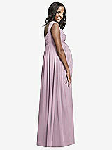 Rear View Thumbnail - Suede Rose Dessy Collection Maternity Bridesmaid Dress M433