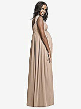 Rear View Thumbnail - Topaz Dessy Collection Maternity Bridesmaid Dress M433