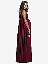 Rear View Thumbnail - Cabernet Dessy Collection Maternity Bridesmaid Dress M433
