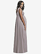 Rear View Thumbnail - Cashmere Gray Dessy Collection Maternity Bridesmaid Dress M433