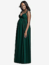 Front View Thumbnail - Evergreen Dessy Collection Maternity Bridesmaid Dress M433