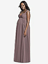 Front View Thumbnail - French Truffle Dessy Collection Maternity Bridesmaid Dress M433