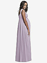 Rear View Thumbnail - Lilac Haze Dessy Collection Maternity Bridesmaid Dress M433