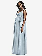 Front View Thumbnail - Mist Dessy Collection Maternity Bridesmaid Dress M433
