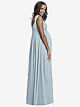 Rear View Thumbnail - Mist Dessy Collection Maternity Bridesmaid Dress M433