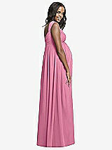 Rear View Thumbnail - Orchid Pink Dessy Collection Maternity Bridesmaid Dress M433