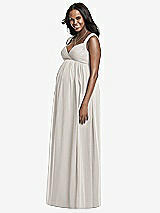 Front View Thumbnail - Oyster Dessy Collection Maternity Bridesmaid Dress M433