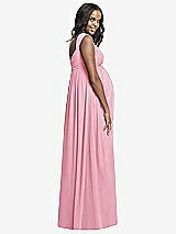 Rear View Thumbnail - Peony Pink Dessy Collection Maternity Bridesmaid Dress M433