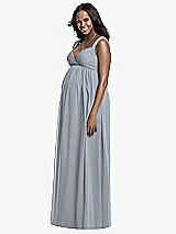 Front View Thumbnail - Platinum Dessy Collection Maternity Bridesmaid Dress M433