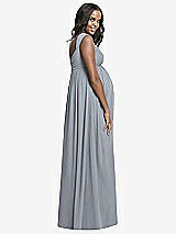 Rear View Thumbnail - Platinum Dessy Collection Maternity Bridesmaid Dress M433