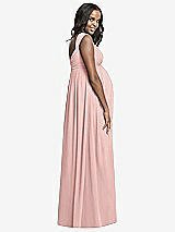 Rear View Thumbnail - Rose - PANTONE Rose Quartz Dessy Collection Maternity Bridesmaid Dress M433