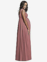 Rear View Thumbnail - Rosewood Dessy Collection Maternity Bridesmaid Dress M433