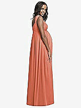 Rear View Thumbnail - Terracotta Copper Dessy Collection Maternity Bridesmaid Dress M433