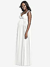Front View Thumbnail - White Dessy Collection Maternity Bridesmaid Dress M433
