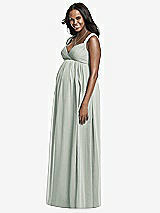Front View Thumbnail - Willow Green Dessy Collection Maternity Bridesmaid Dress M433