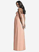 Rear View Thumbnail - Pale Peach Dessy Collection Maternity Bridesmaid Dress M434