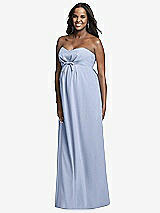 Front View Thumbnail - Sky Blue Dessy Collection Maternity Bridesmaid Dress M434