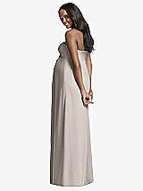 Rear View Thumbnail - Taupe Dessy Collection Maternity Bridesmaid Dress M434