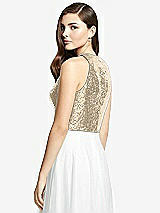 Rear View Thumbnail - Rose Gold Sleeveless Sequin Top
