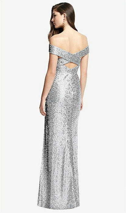 Silver Sparkly Bridesmaids Dress