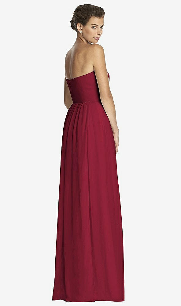 Back View - Burgundy After Six Bridesmaid Dress 6768