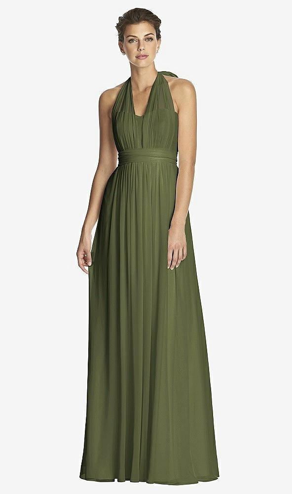 Front View - Olive Green After Six Bridesmaid Dress 6768