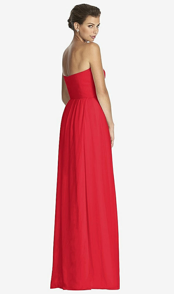 Back View - Parisian Red After Six Bridesmaid Dress 6768