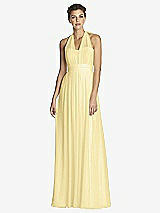 Front View Thumbnail - Pale Yellow After Six Bridesmaid Dress 6768