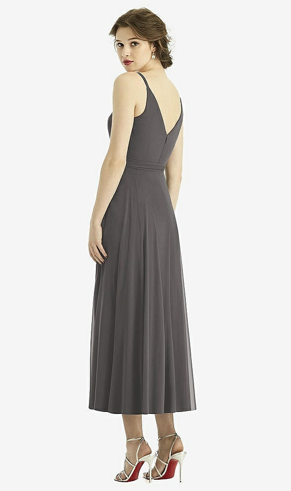 Back View - Caviar Gray After Six Bridesmaid style 1503