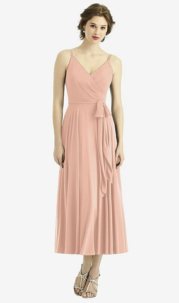 Front View - Pale Peach After Six Bridesmaid style 1503