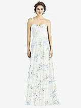 Front View Thumbnail - Bleu Garden Strapless Sweetheart Gown with Optional Straps
