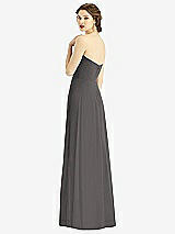Rear View Thumbnail - Caviar Gray Strapless Sweetheart Gown with Optional Straps