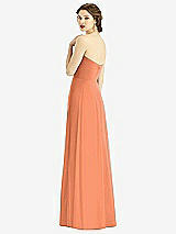 Rear View Thumbnail - Sweet Melon Strapless Sweetheart Gown with Optional Straps