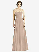Front View Thumbnail - Topaz Strapless Sweetheart Gown with Optional Straps