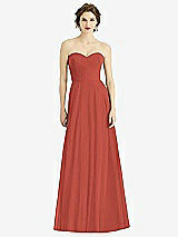 Front View Thumbnail - Amber Sunset Strapless Sweetheart Gown with Optional Straps