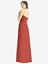 Rear View Thumbnail - Amber Sunset Strapless Sweetheart Gown with Optional Straps