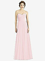 Front View Thumbnail - Ballet Pink Strapless Sweetheart Gown with Optional Straps