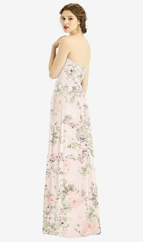 Back View - Blush Garden Strapless Sweetheart Gown with Optional Straps