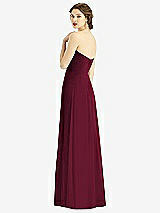 Rear View Thumbnail - Cabernet Strapless Sweetheart Gown with Optional Straps