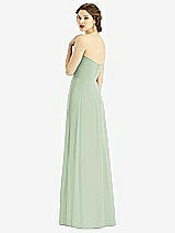 Rear View Thumbnail - Celadon Strapless Sweetheart Gown with Optional Straps