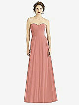 Front View Thumbnail - Desert Rose Strapless Sweetheart Gown with Optional Straps