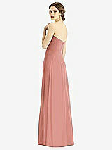 Rear View Thumbnail - Desert Rose Strapless Sweetheart Gown with Optional Straps