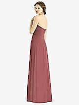 Rear View Thumbnail - English Rose Strapless Sweetheart Gown with Optional Straps